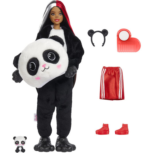 Barbie Cutie Reveal Doll with Panda Plush and Panda Costume & 10 Surprises