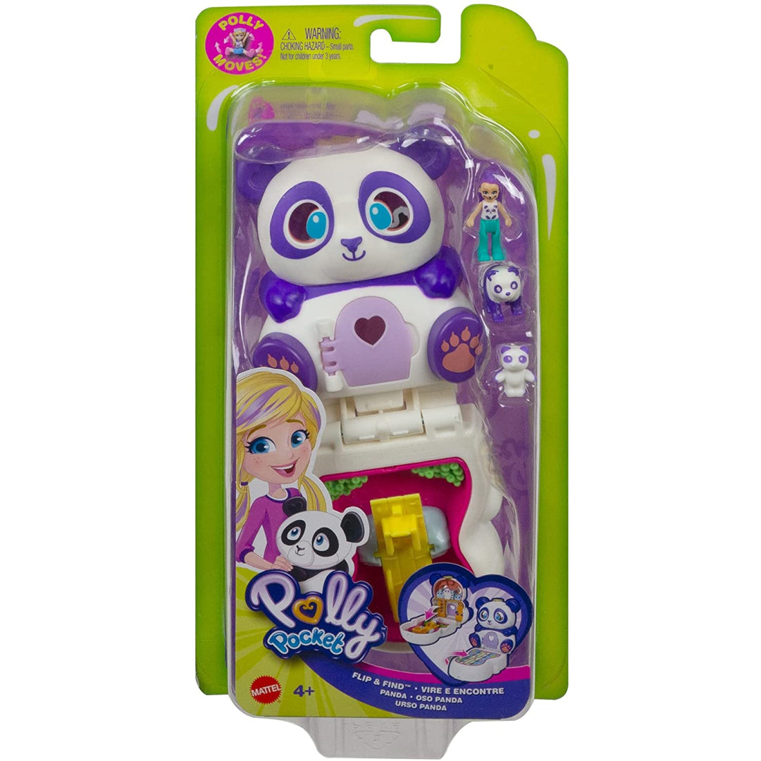 Polly Pocket Flip & Find Panda Toy Set - Maqio