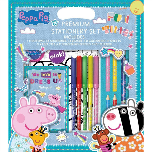 Peppa Pig Premium Stationery & Colouring Set - Maqio