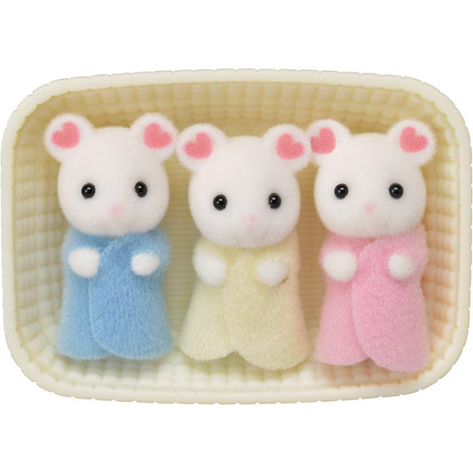 Sylvanian Families Marshmallow Mouse Triplets