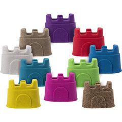 Kinetic Sand Castle Containers 10-Colour Pack - Maqio