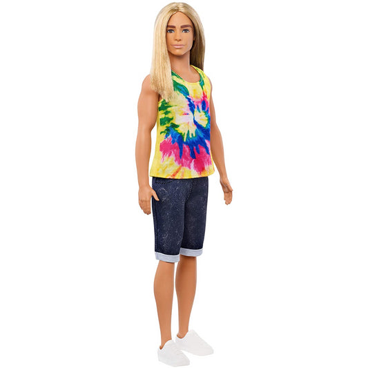 Barbie Ken Fashionistas Doll with Long Blonde Hair GHW66 - Maqio