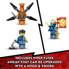 Lego Ninjago Jays Thunder Dragon Evo Toy Figure and Viper Snake Set 71760