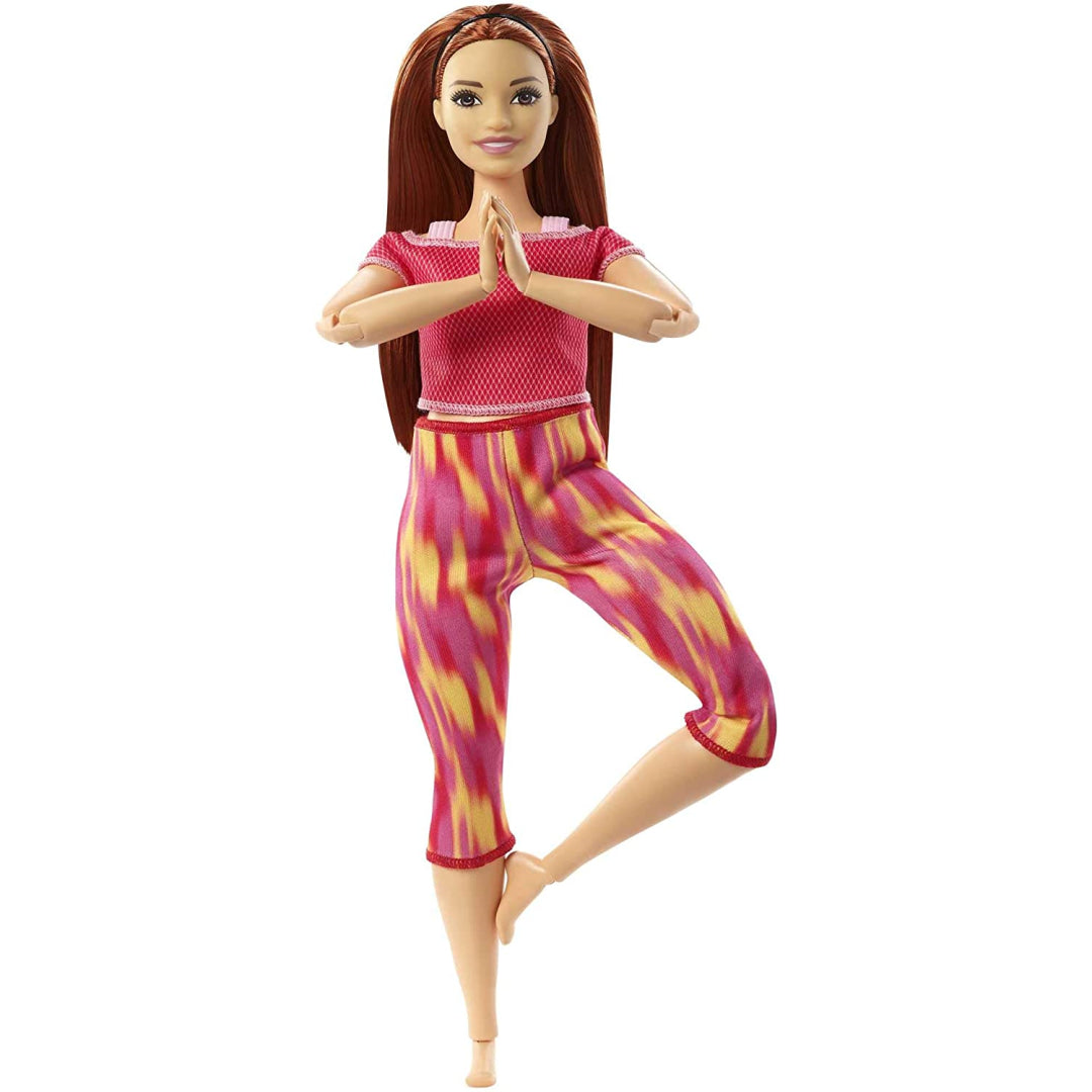 Barbie Red Hair Made to Move Doll Flexible Yoga Doll - Maqio