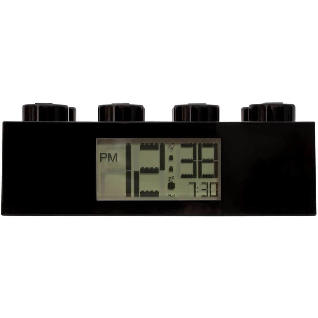 LEGO 7001033 Black Brick Clock By ClicTime, 2.75 inches - Maqio