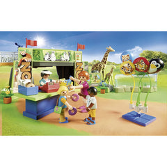 Playmobil Family Fun 213pc Large City Zoo Playset Animals Scenery Visitors - Maqio