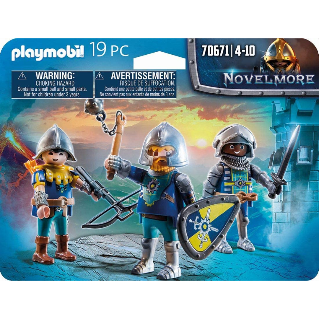 Playmobil Novelmore Knights Blue 3 Figure Set - Maqio