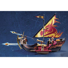 Playmobil Novelmore Knights 55pc Burnham Raiders Fire Ship - Maqio