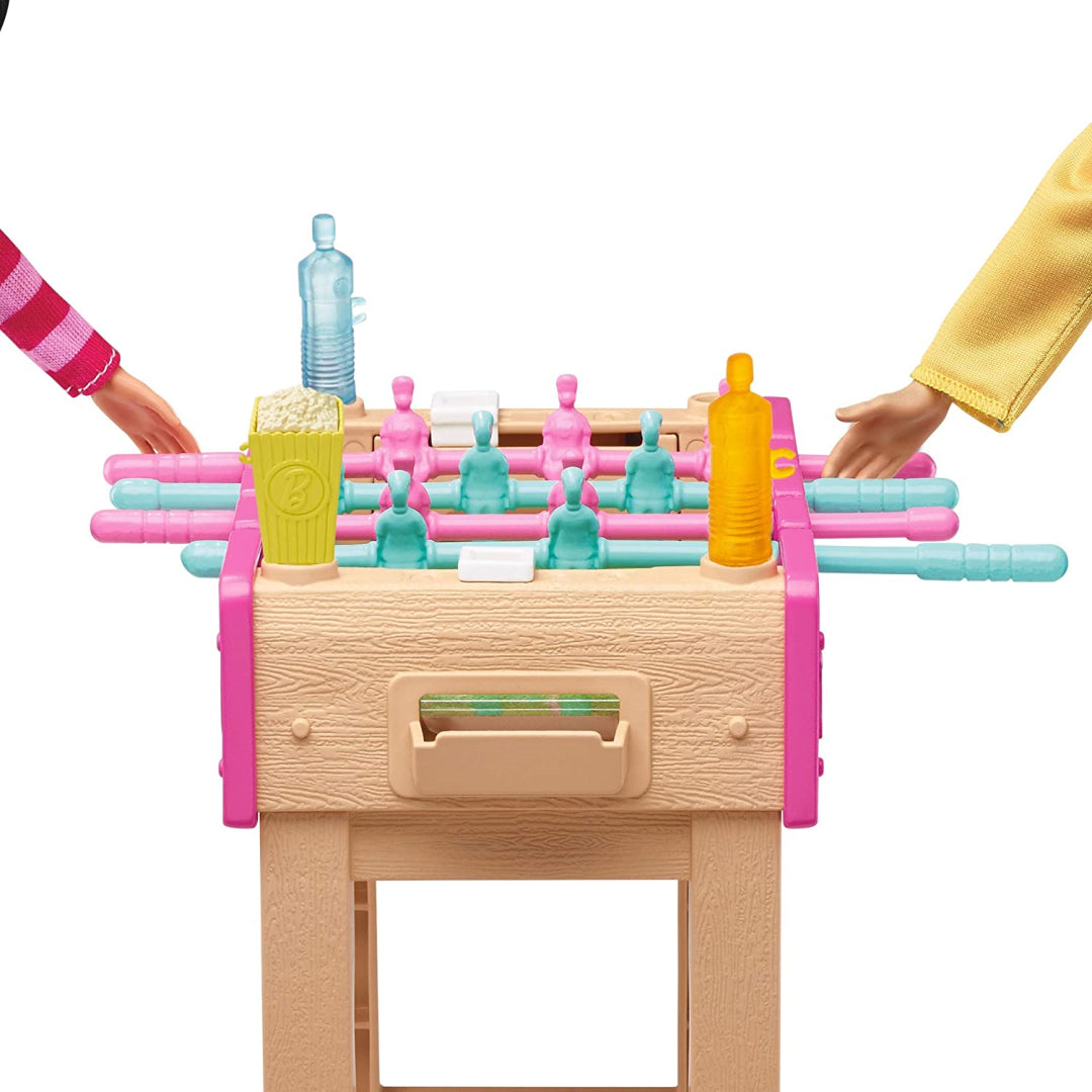 Barbie Mini Playset with Pet & Table Football Furniture - Maqio