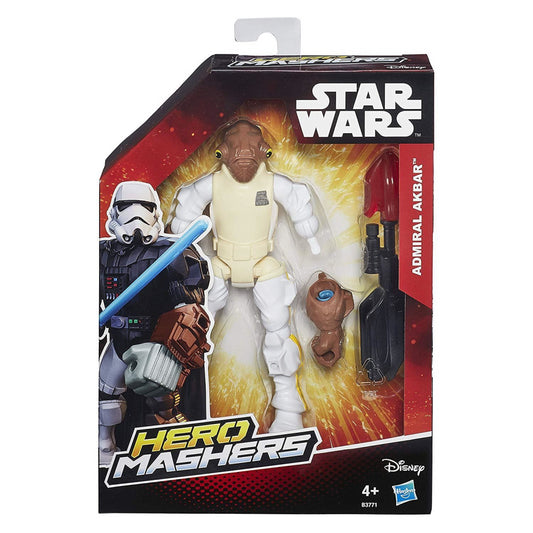 Star Wars B3771 Hero Mashers Admiral Ackbar Action Figure Toy - Maqio