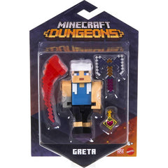 Minecraft Dungeons Greta 3.25-Inch Collectible Battle Figure