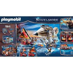 Playmobil Novelmore Knights 55pc Burnham Raiders Fire Ship - Maqio