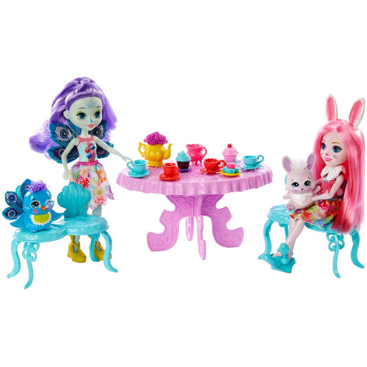 Enchantimals Tasty Tea Party Playset - Bree Bunny and Patter Peacock - Maqio