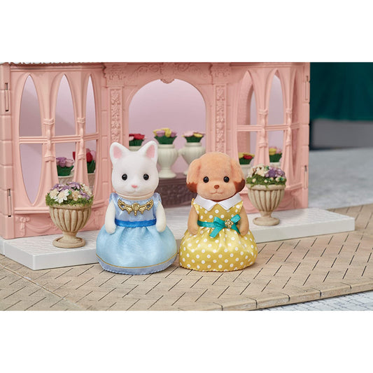 Sylvanian Families Town Dress Up Set - Light Blue & Yellow Dresses - Maqio