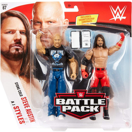 WWE Stone Cold Steve Austin vs AJ Styles Battle Pack GLB37 - Maqio