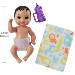 Barbie Skipper Babysitters Baby Doll & Purple Bottle - Maqio