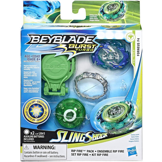 Beyblade Burst E5952 Turbo SlingShock Rip Fire Pack - Forneus F4 (E5831) - Maqio