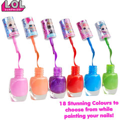 L.O.L. Surprise! Peel-able Nail Polish 18 Kids Nail Varnish Sets Safe Non Toxic