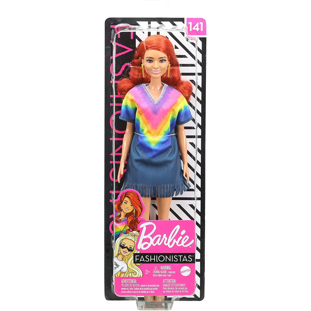 Barbie Fashionistas Doll 141 with Long Red Hair GHW55 - Maqio