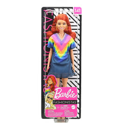 Barbie Fashionistas Doll 141 with Long Red Hair GHW55 - Maqio