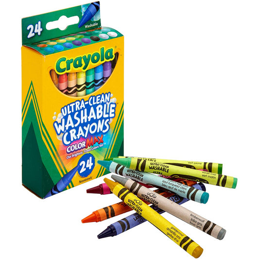 Crayola Ultra- Clean Washable Crayons 24 Pack - Maqio