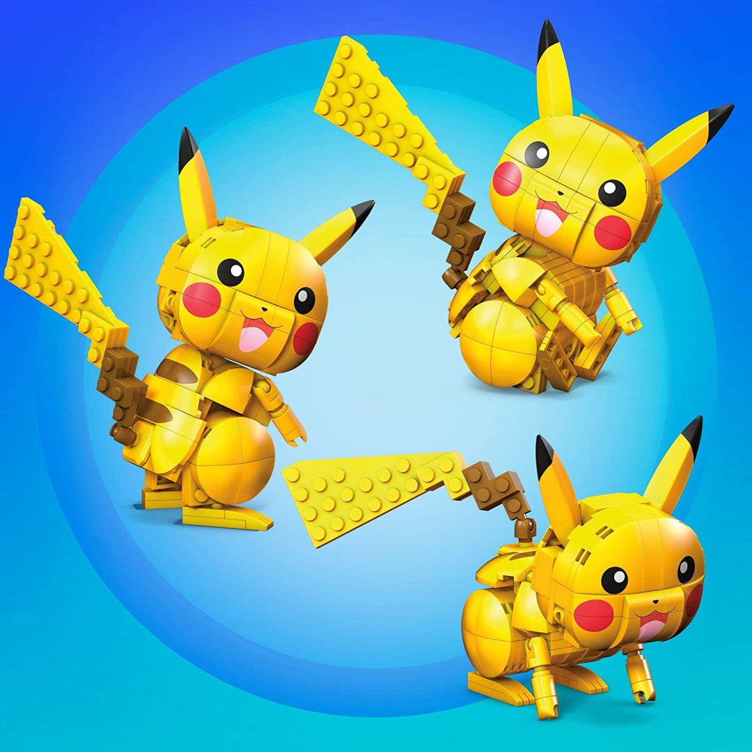 Mega Construx Pokemon Buildable Pikachu Figure & Poke Ball 