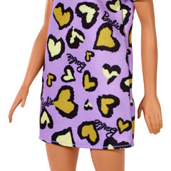 Barbie Doll with Yellow Love Hearts Dress in Pink with Blonde Hair