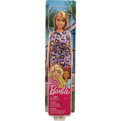 Barbie Doll with Yellow Love Hearts Dress in Pink with Blonde Hair