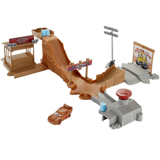 Disney DYB00 Pixar Cars 3 Thunder Hollow Challenge Playset (one car only) - Maqio