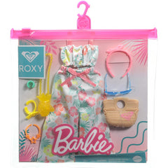 Barbie Clothes Fashion Pack By Roxy - Floral Outfit Bag & Accessories