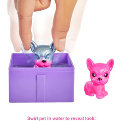 Barbie Colour Reveal Pet with Blue Metallic Coating & 5 Surprise Toys