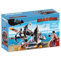 Playmobil 9249 DreamWorks Dragons Eret with 4 Shot Firing Ballista - Maqio