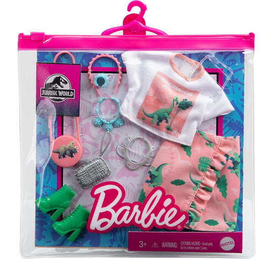 Barbie White-Pink Top Veggiesaurus Fashion Pack