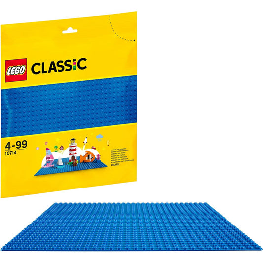 Lego Classic Blue Baseplate 10 X 10 Inch Studs Building Board 10714