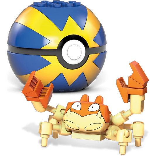 Mega Construx Pokemon Nest Poke Ball 33pc Building Set & Figure - Krabby