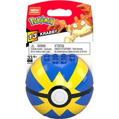 Mega Construx Pokemon Nest Poke Ball 33pc Building Set & Figure - Krabby