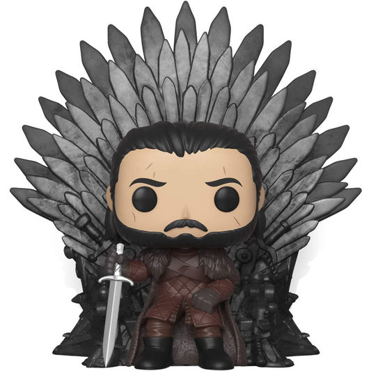 Funko Pop Deluxe Jon Snow Sitting On Iron Throne Character Collectible Figure