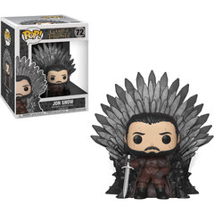 Funko Pop Deluxe Jon Snow Sitting On Iron Throne Character Collectible Figure