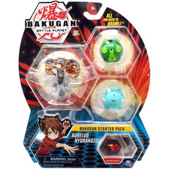 Bakugan Battle Planet Starter 3 Pack Action Figure Set - Aurelus Hydranoid