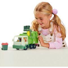 Bluey Garbage Truck Playset with 2 3in Action Figures with Bin Man