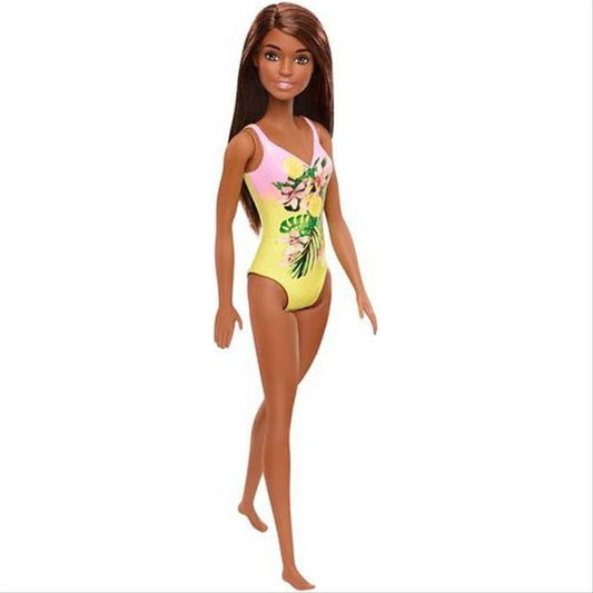 Barbie Doll in Yellow and Pink Swimsuit