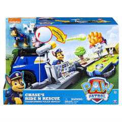 Paw Patrol Chase Transforming Ride 'n' Rescue Vehicle Playset - Maqio