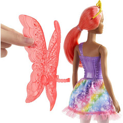 Barbie Dreamtopia Fairy Doll with Pink Wings and Hair