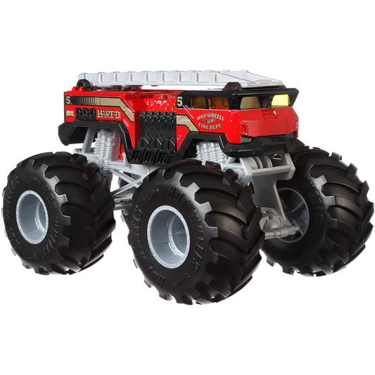 Monster Trucks Hot Wheels Fire 5 Alarm 1:24 Red Die-Cast Vehicle