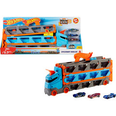 Hot Wheels Speedway Hauler Convertor Lorry with 3 Vehicles up to 2m Wide