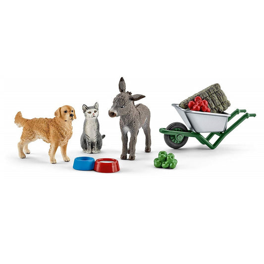 Schleich 41423 Farm World - Feeding on the Farm Toy Playset - Maqio