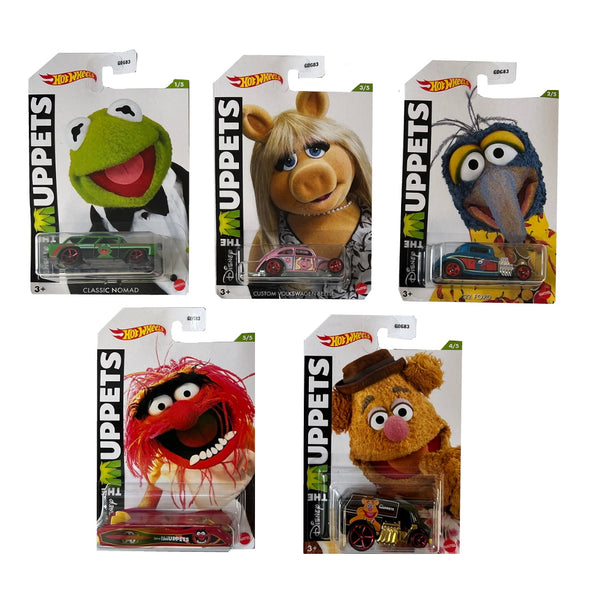 Hot Wheels The Muppets Set Of 5 Character Vehicle