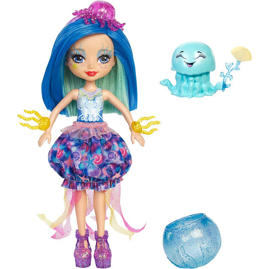 Enchantimals Jessa Jellyfish Doll with Pet Octopus and Bowl