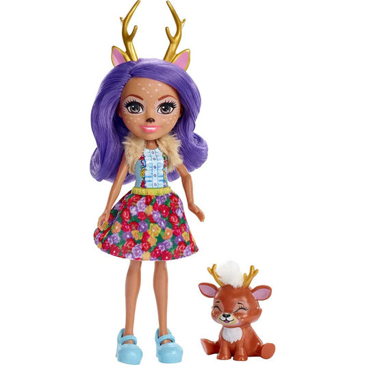 Enchantimals Danessa Deer Doll 6-Inch and Sprint Animal Friend Figure