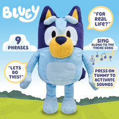 Bluey Large 30cm Talking Plush Cuddly Jumbo Soft Toy